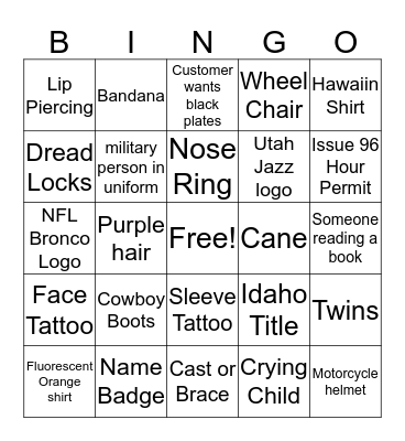 Steve's Blackout   Bingo Card
