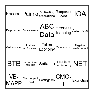 AOI BINGO  Bingo Card