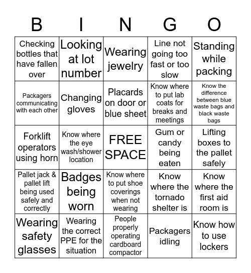 Bingo Card