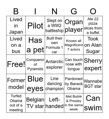 Trade Remedies & Disputes People Bingo Card