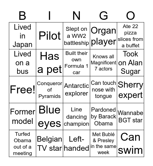 Trade Remedies & Disputes People Bingo Card