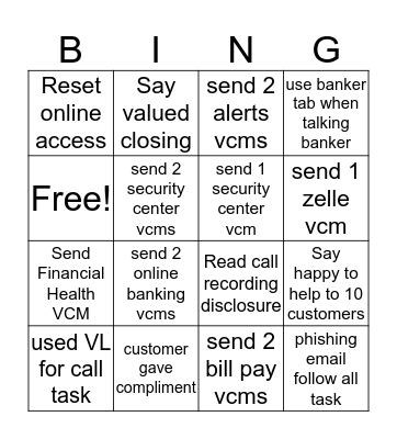 Fun  Bingo Card