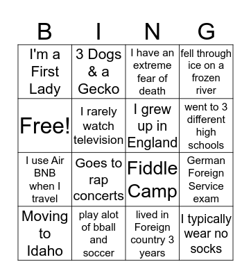 Know Your Leaders Bingo Card