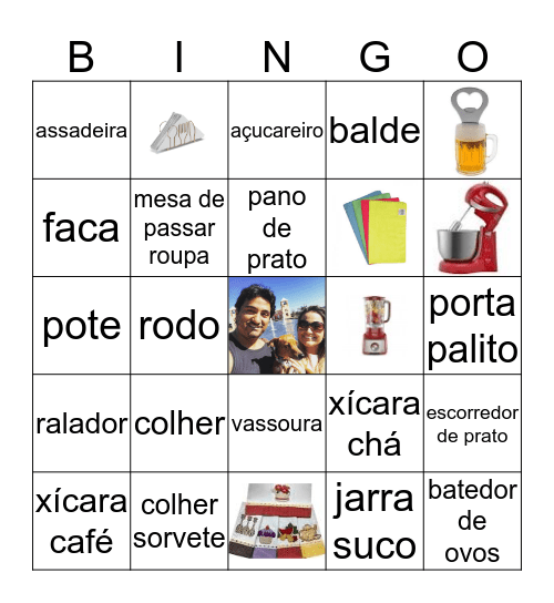 Bingo Bela e Diego Bingo Card