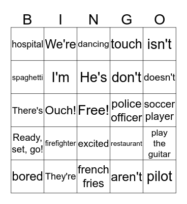 Review  Bingo Card