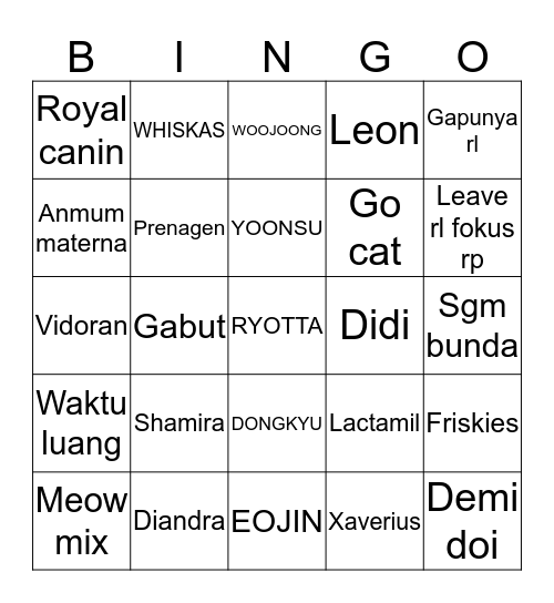 joo-eojin-s-wife-bingo-card