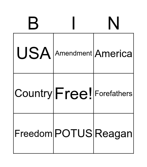 Dookie Post Bingo Card