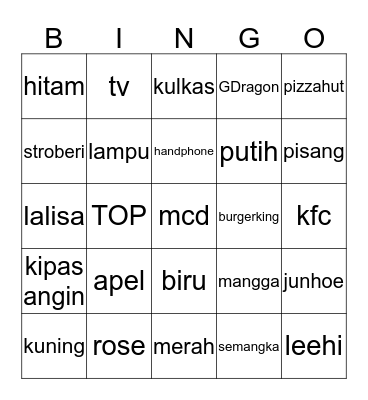 OAPAYE (LALICUY) Bingo Card