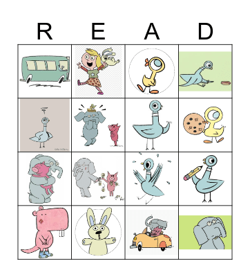 Mo Willems Bingo Card