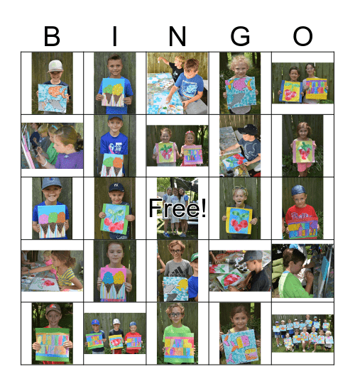 Summer + Art = Fun! Bingo Card