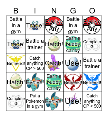 PoGo BinGo Card