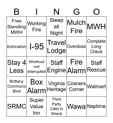 Company 4 Bingo Card