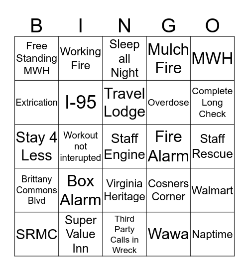 Company 4 Bingo Card