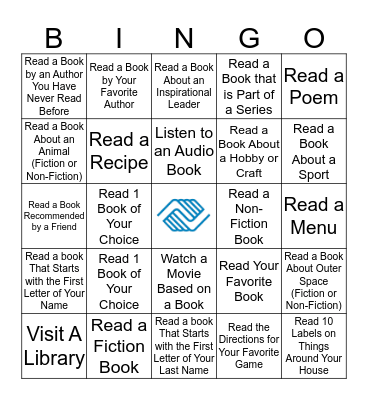 Summer Reading BINGO Card