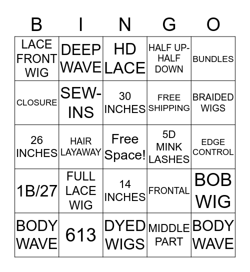 FAMOUS COUTURE’S BACK 2 SCHOOL BINGO GAME! Bingo Card