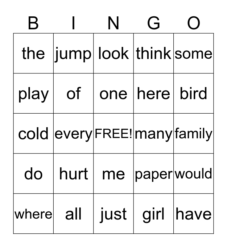 first-grade-sight-words-5-bingo-card