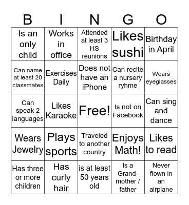 CCS BATCH 89 Bingo Card