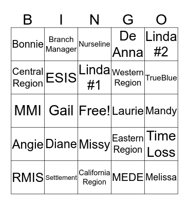 PeopleReady Workers Comp Bingo Card