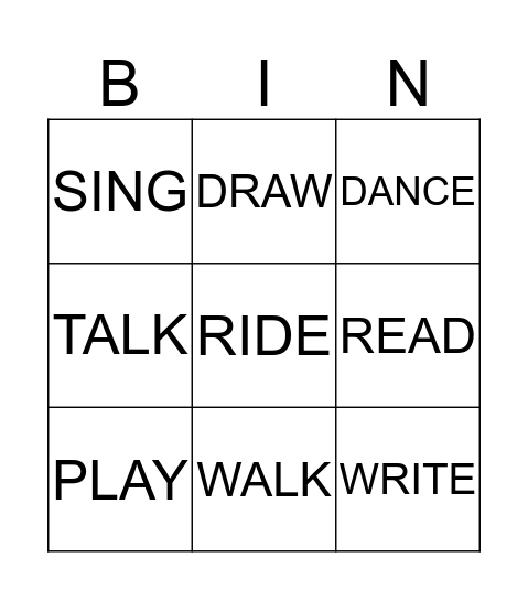 BINGO Card