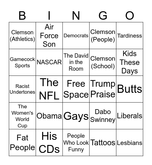 Beach Bingo Card