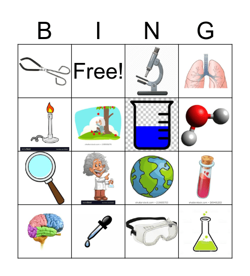 Science Bingo Card