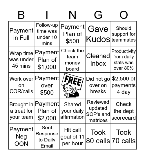 T3 Bingo Card
