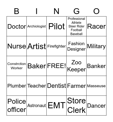 Teichelman Career Bingo Card