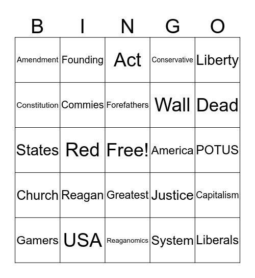 Dookie Shitposting Bingo Card