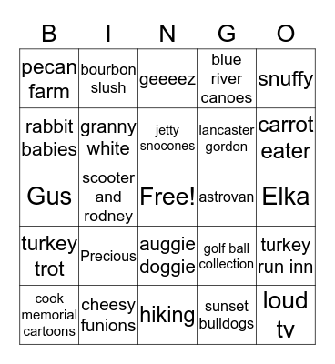 Scales Bingo Card