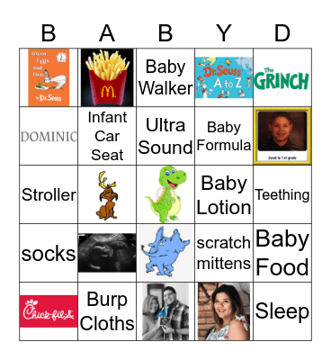 Welcome Baby Hernandez Bingo Card
