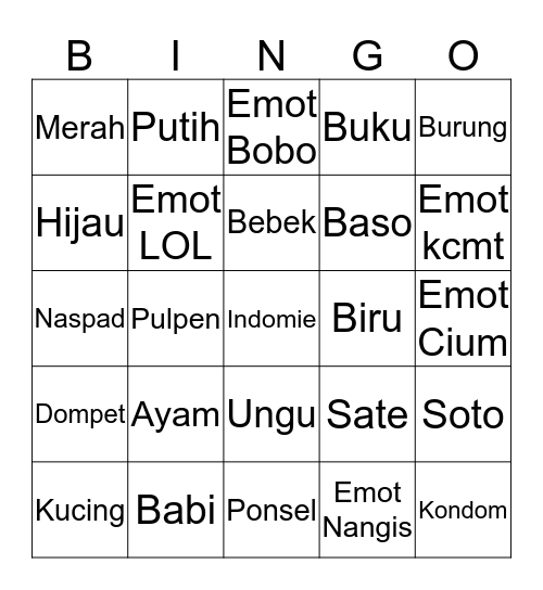 Mas Ian - Mini Games #SKCupidDay Bingo Card