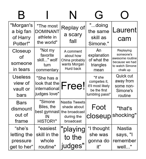 DAGGO Bingo Card