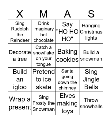 Christmas  Bingo Card