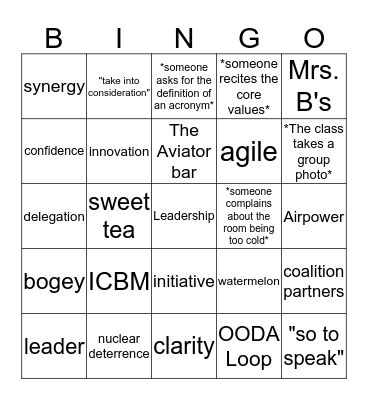 F63 SOS BINGO Card