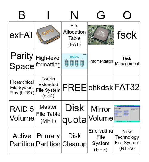 Implementing Mass Storage Bingo Card