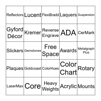 United Way Bingo Card