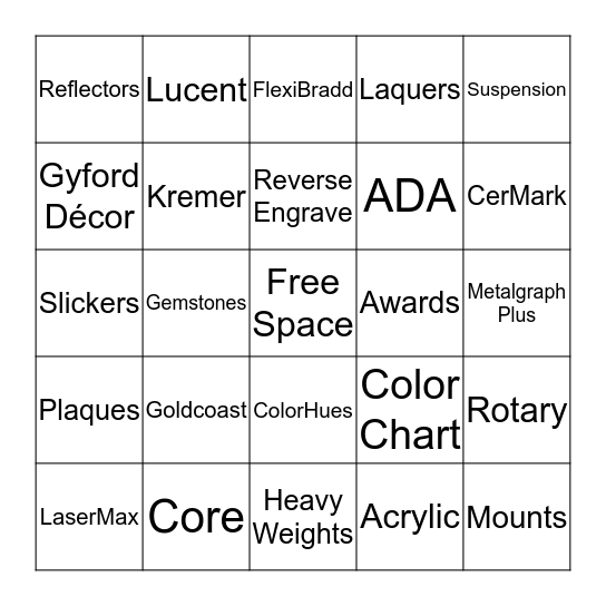 United Way Bingo Card