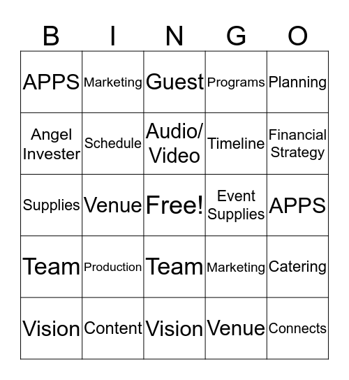 ORGANIZ-HER Event Bingo Card