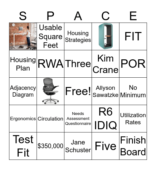 Getting to Know GSA Region 6 Workplace Specialists Bingo Card