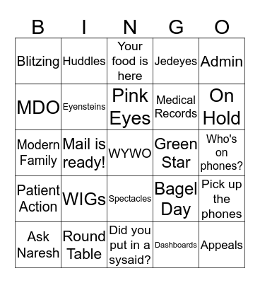 Alta Bingo Card