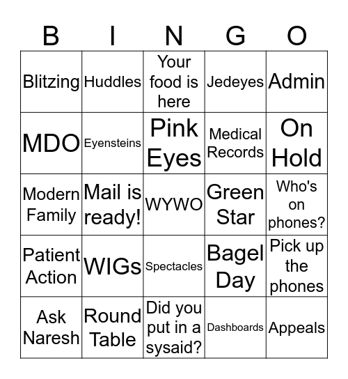 Alta Bingo Card