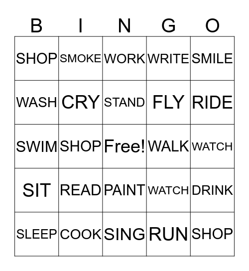 BINGO Card