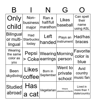 Diversity & Inclusion Bingo Card