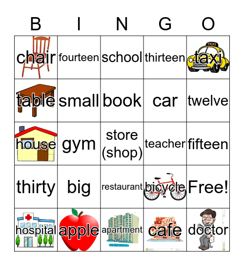 Beginner Bingo Card