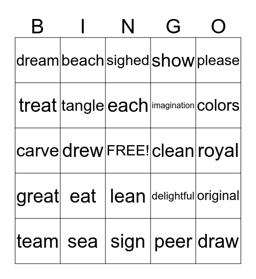 4.2 Bingo Card