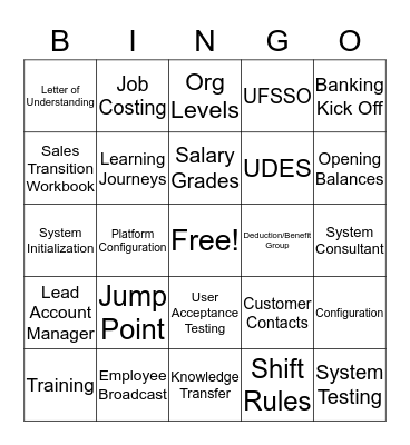 Launch BINGO Card