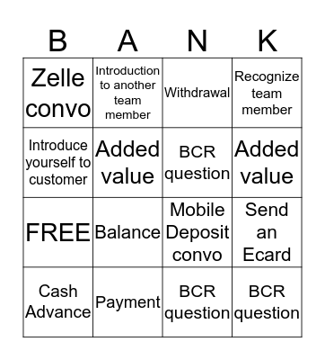 Teller Bingo Card