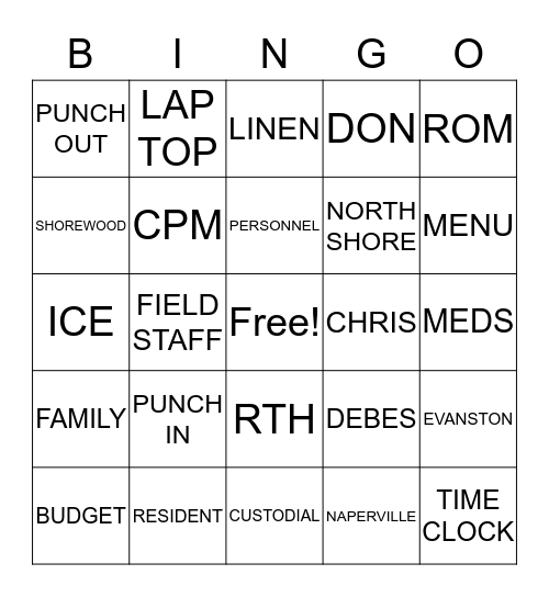 ALDEN Bingo Card