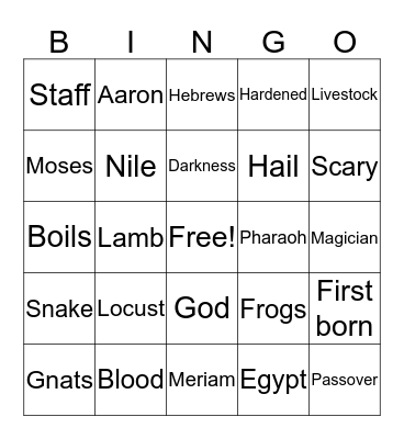 Roar VBS Bingo Card