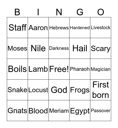 Roar VBS Bingo Card